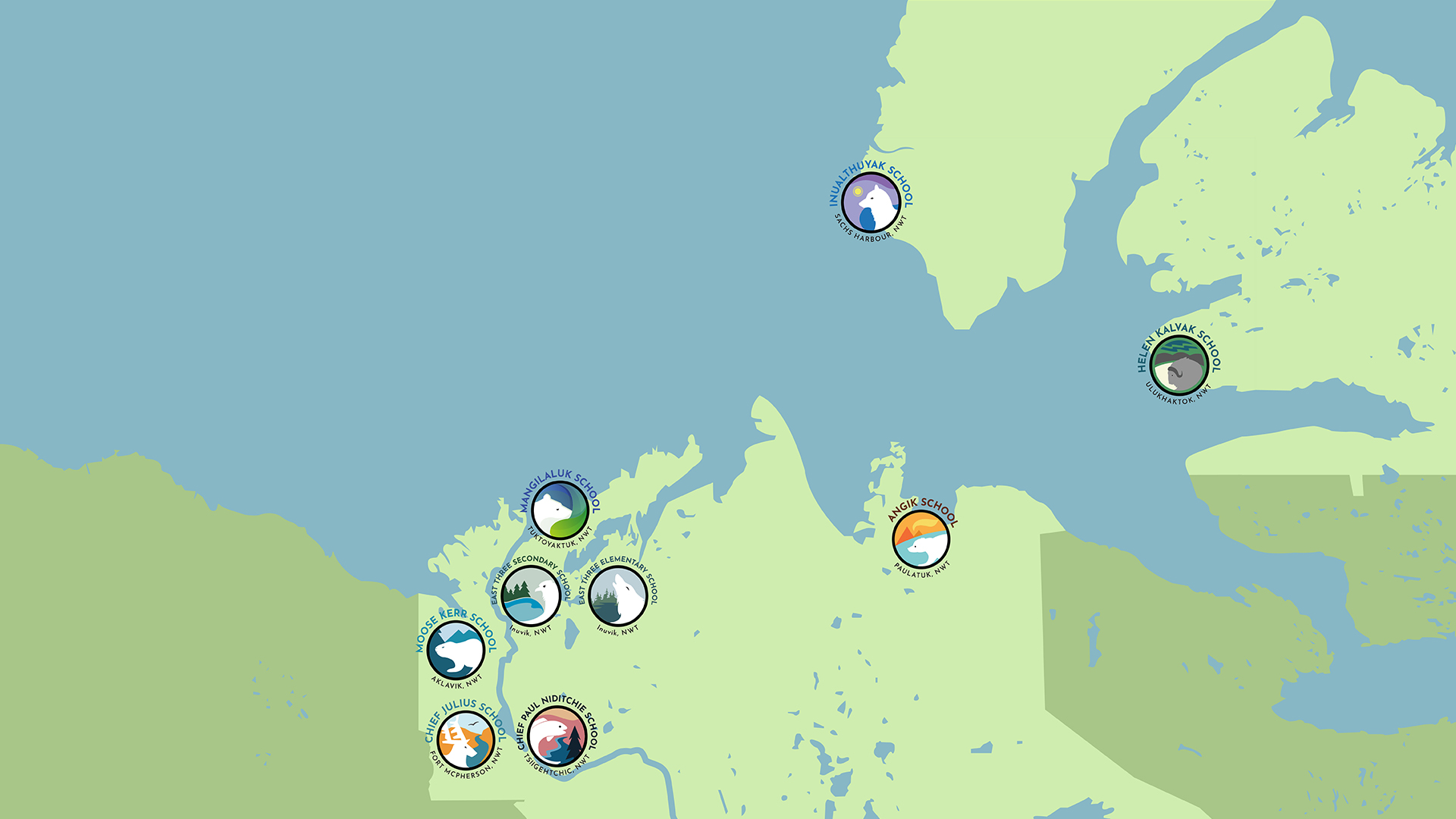 BDDEC Schools map